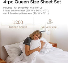 Load image into Gallery viewer, Threadmill 1200 TC Supima Cotton Sheet Set