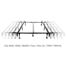 Load image into Gallery viewer, Universal Bed Frame from Malouf - The Mattress Experts - Cayman Islands, linens, linen, sheets, sheet sets, organic, Cayman, Grand Cayman, Mattress, mattresses, matress, matresses, matress experts, mattress expert, Mattress Gallery, blankets, duvets, comforters, blanket, organic, pillow, pillows, linen, linens, sheets, sheet sets, bedding, topper, duvet, headboards, platform bed, beds, bases, bed frame, bed frames
