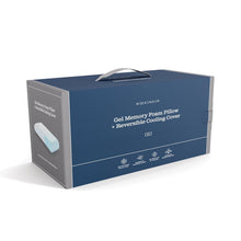 Load image into Gallery viewer, Weekender Gel Memory Foam Pillow + Reversible Cooling Cover - The Mattress Experts - Cayman Islands, linens, linen, sheets, sheet sets, organic, Cayman, Grand Cayman, Mattress, mattresses, blankets, duvets, comforters, blanket, bedding, organic bedding, organic linen, organics, cotton, all natural, Egyptian cotton, bed frames, platform beds, bedroom furniture, bedroom, furniture, pillow, pillows