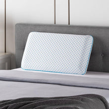 Load image into Gallery viewer, Weekender Gel Memory Foam Pillow + Reversible Cooling Cover - The Mattress Experts - Cayman Islands, linens, linen, sheets, sheet sets, organic, Cayman, Grand Cayman, Mattress, mattresses, blankets, duvets, comforters, blanket, bedding, organic bedding, organic linen, organics, cotton, all natural, Egyptian cotton, bed frames, platform beds, bedroom furniture, bedroom, furniture, pillow, pillows