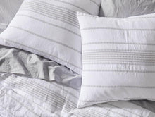 Load image into Gallery viewer, Rippled Stripe Organic Duvet Cover -The Mattress Experts - Cayman Islands, linens, linen, sheets, sheet sets, organic, Cayman, Grand Cayman, Mattress, mattresses, matress, matresses, matress experts, mattress expert, mattress experts, Mattress Gallery, blankets, duvets, comforters, blanket, organic, pillow, pillows, linen, linens, sheets, sheet sets, bedding, tempurpedic, platform beds, Coyuchi, cotton, bedding