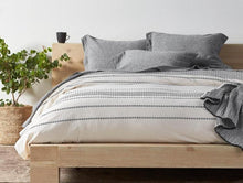 Load image into Gallery viewer, Rippled Stripe Organic Duvet Cover -The Mattress Experts - Cayman Islands, linens, linen, sheets, sheet sets, organic, Cayman, Grand Cayman, Mattress, mattresses, matress, matresses, matress experts, mattress expert, mattress experts, Mattress Gallery, blankets, duvets, comforters, blanket, organic, pillow, pillows, linen, linens, sheets, sheet sets, bedding, tempurpedic, platform beds, Coyuchi, cotton, bedding
