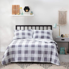 Load image into Gallery viewer, Linenspa Microfiber Youth Comforter - Buffalo Plaid