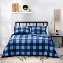 Load image into Gallery viewer, Linenspa Microfiber Youth Comforter - Buffalo Plaid