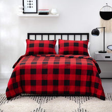 Load image into Gallery viewer, Linenspa Microfiber Youth Comforter - Buffalo Plaid