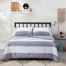 Load image into Gallery viewer, Linenspa Microfiber Youth Comforter - Rugby Stripe