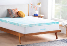 Load image into Gallery viewer, Linenspa 3" Gel Swirl Memory Foam Topper