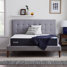 Load image into Gallery viewer, Lucid 10 inch - The Mattress Experts - Cayman Islands, linens, linen, sheets, sheet sets, organic, Cayman, Grand Cayman, Mattress, mattresses, matress, matresses, matress experts, mattress expert, mattress experts, Mattress Gallery, blankets, duvets, comforters, blanket, organic, pillow, pillows, linen, linens, sheets, sheet sets, bedding, tempurpedic, platform beds, Coyuchi, cotton, bedding, Scandinavian Mattress, Scandinavian, Sandmahn, latex, latex mattress, plush, plush mattress, firm, firm mattress