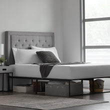 Load image into Gallery viewer, Modern Bed Frame from Malouf - The Mattress Experts - Cayman Islands, linens, linen, sheets, sheet sets, organic, Cayman, Grand Cayman, Mattress, mattresses, matress, matresses, matress experts, mattress expert, Mattress Gallery, blankets, duvets, comforters, blanket, organic, pillow, pillows, linen, linens, sheets, sheet sets, bedding, topper, duvet, headboards, platform bed, beds, bases, bed frame, bed frames