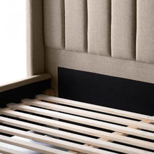 Load image into Gallery viewer, Eastman Platform Bed Base from Malouf - The Mattress Experts - Cayman Islands, linens, linen, sheets, sheet sets, organic, Cayman, Grand Cayman, Mattress, mattresses, matress, matresses, matress experts, mattress expert, Mattress Gallery, blankets, duvets, comforters, blanket, organic, pillow, pillows, linen, linens, sheets, sheet sets, bedding, topper, duvet, headboards, platform bed, beds, bases, bed frame, bed frames
