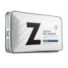 Load image into Gallery viewer, Shredded Gel Dough Pillow - The Mattress Experts - Cayman Islands, linens, linen, sheets, sheet sets, organic, Cayman, Grand Cayman, Mattress, mattresses, blankets, duvets, comforters, blanket, bedding, organic bedding, organic linen, organics, cotton, all natural, Egyptian cotton, bed frames, platform beds, bedroom furniture, bedroom, furniture, pillow, pillows