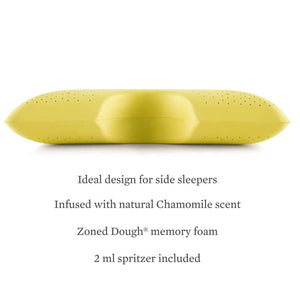 Shoulder Zoned Dough Chamomile Pillow - The Mattress Experts - Cayman Islands, linens, linen, sheets, sheet sets, organic, Cayman, Grand Cayman, Mattress, mattresses, blankets, duvets, comforters, blanket, bedding, organic bedding, organic linen, organics, cotton, all natural, Egyptian cotton, bed frames, platform beds, bedroom furniture, bedroom, furniture, pillow, pillows