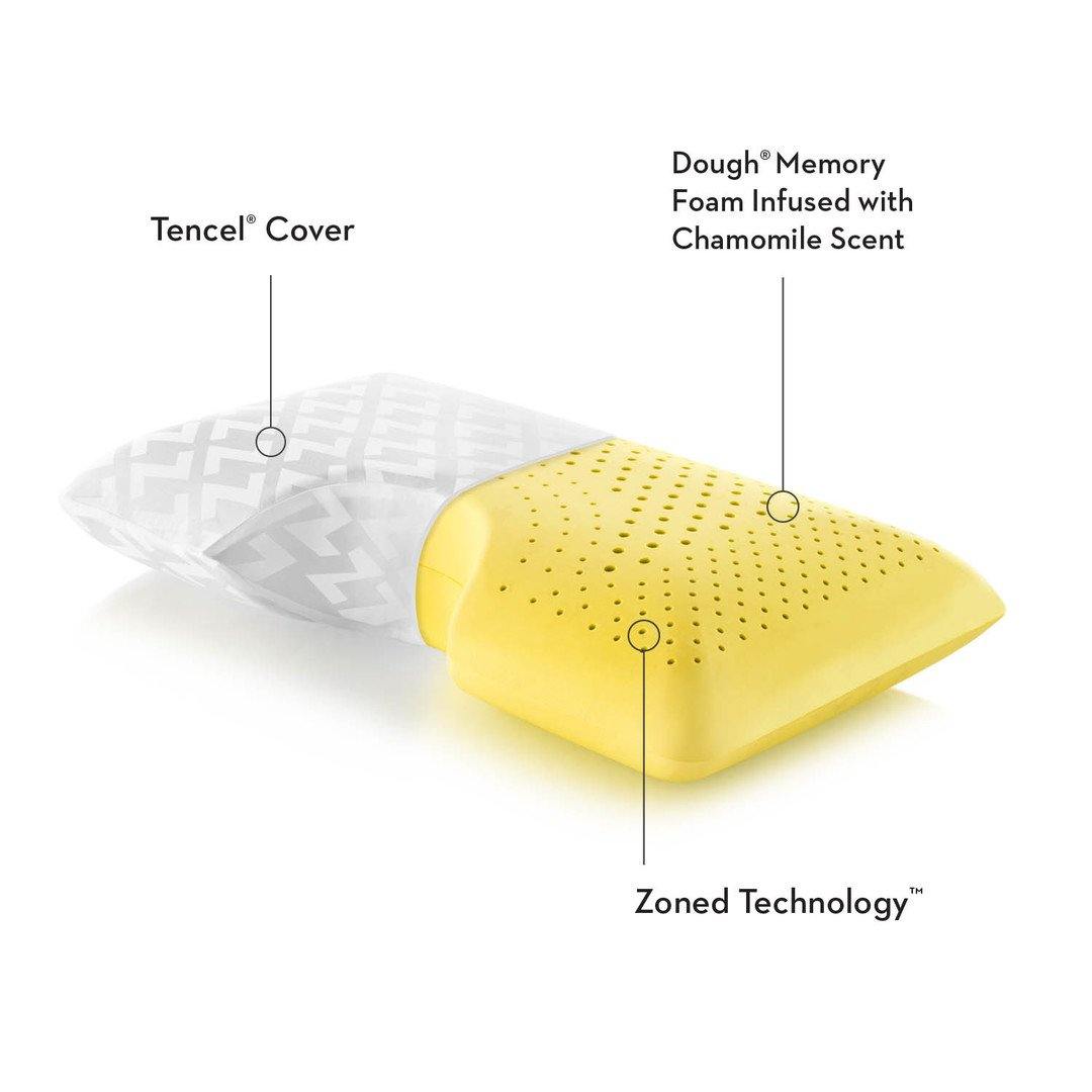 Zoned dough best sale memory foam pillow