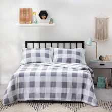 Load image into Gallery viewer, Linenspa Microfiber Youth Comforter - Buffalo Plaid

