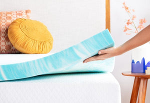 Linenspa 3" Gel Swirl Memory Foam Topper